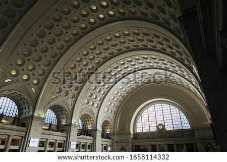 Ceiling of Washington DC train station