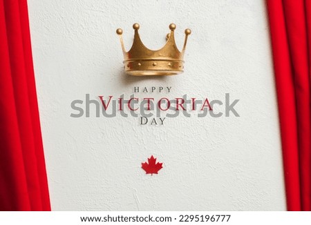 Celebration background for Victoria Day in Canada, Lettering for greeting, invitation card Сток-фото © 