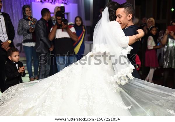 Celebration Egyptian Wedding Location Luxor Egypt Stock Photo