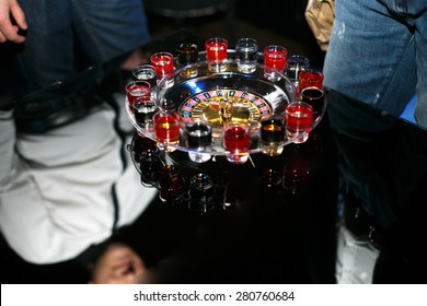 Celebration Table Style Casino Roulette Drinking Game