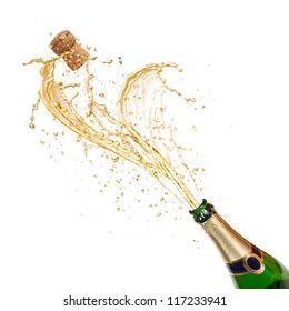  Celebration theme with splashing champagne