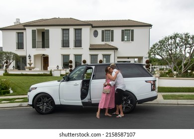 Celebrity CEO Manna Kadar With Jim Jordan  Arrives On Set At A Private Estate In Calabasas, CA On May 20, 2022