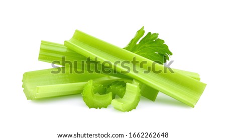 Celery isolated on white background