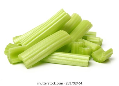 Celery On A White Background 