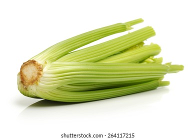 Celery On A White Background 