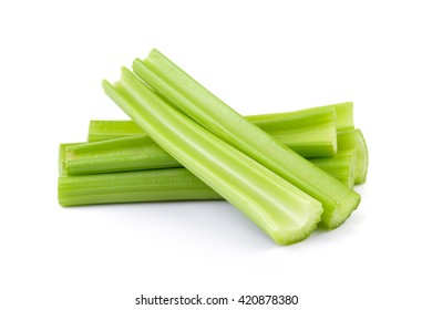 Celery On White Background