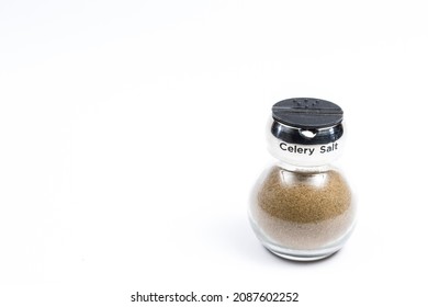 Celery Salt Isolated White Background