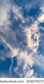 Celestial Canvas: A Symphony of Clouds and Blue