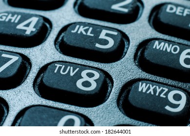 Cell Phone Dial Pad Close Up