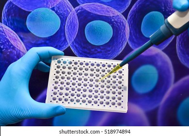 Cell technologies in biological research. Scientific experiments in biotechnological labs. - Shutterstock ID 518974894