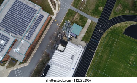 Cell Tower Photo With Drone