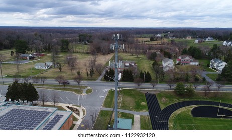 Cell Tower Photo With Drone