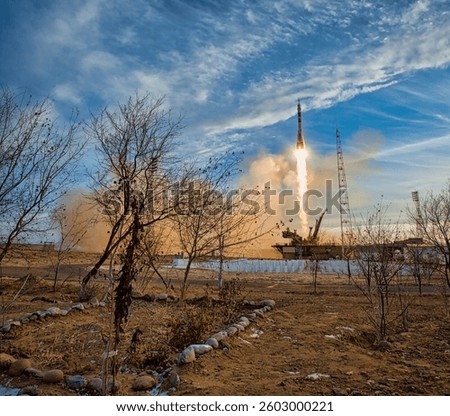 Cell tower. Spring landscape of dried grass and trees. Highvoltage power line in a forest against a cloudy sky background. Sunset over city. Sunny day. Elements of this image furnished by NASA