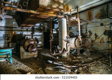 Cellar In Abandoned Meat Processing Plant In Alekseyevka, Belgorod Region