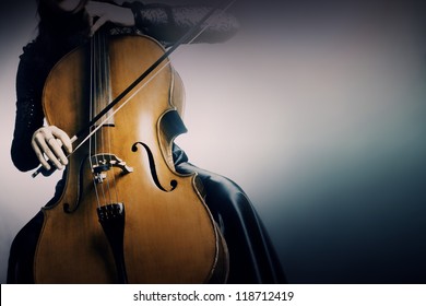 Cello Orchestra Musical Instrument Playing Cellist Musician