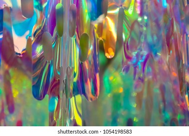 Cellophane and lights psychedelic background 