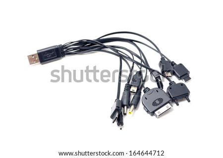 cellphone usb charging plugs Stock photo © 