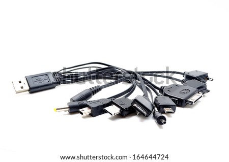 cellphone usb charging plugs Stock photo © 