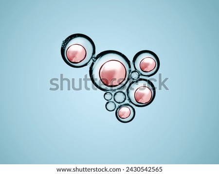 Cells division process, Cell divides into two cells	