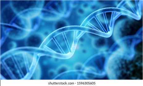 Cells Under Human DNA System Illustration