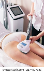 Cellulite Reduction Endermologie Treatment On Woman Tighs In A Beauty Salon