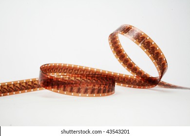 celluloid on white background