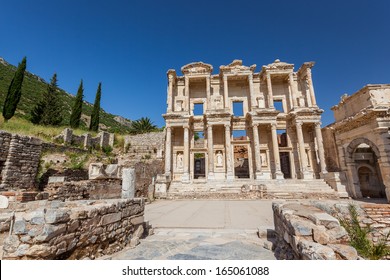 Celsius Library Of Ephesus In Kusadasi, Turkey