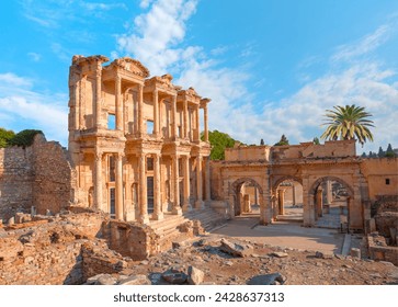 Celsus Library in Ephesus - Selcuk, Turkey - Powered by Shutterstock