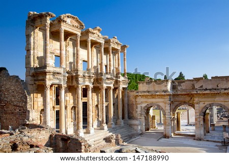 Celsus Library in Ephesus, Turkey 