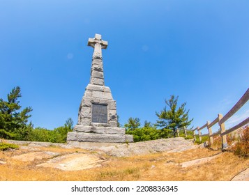 Celtic Cross Of Grosse-Ile, Known As The Largest In Canada. It Was Erected In Memory Of Irish Immigrants Who Died In 1847.