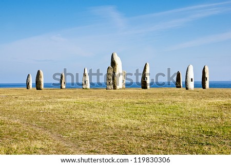 celtic monuments in A Coruna, Spain