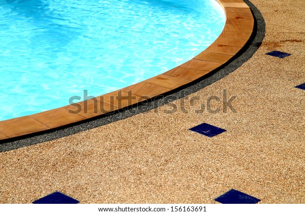 Cement block of
pool