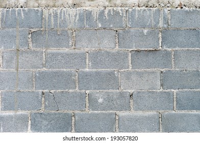 Cement Block Wall.