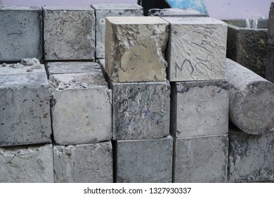 Cement Cubes Shape Damage Tested Strength Stock Photo 1327930337 ...