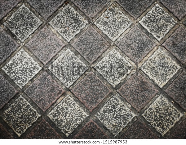 Cement Floor Has Beautiful Decorative Pattern Stock Photo Edit