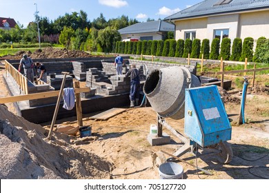 Cement Mixer For Building House Foundation