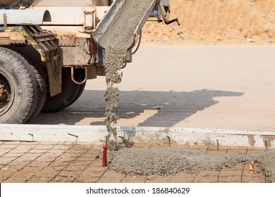 Cement mixer truck transport