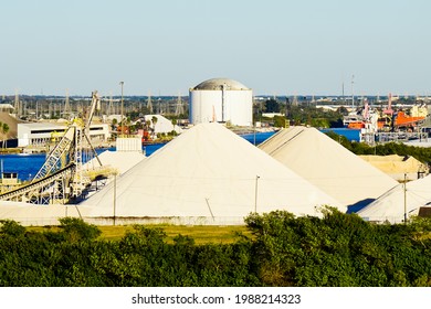 Cement Plant At Port Of Tampa Bay FL USA