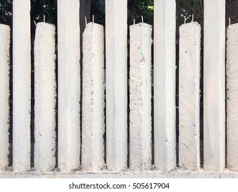 Cement pole and timber