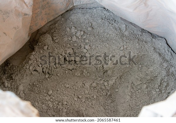 Cement powder in bag
package