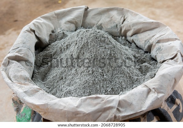 Cement powder in bag
package