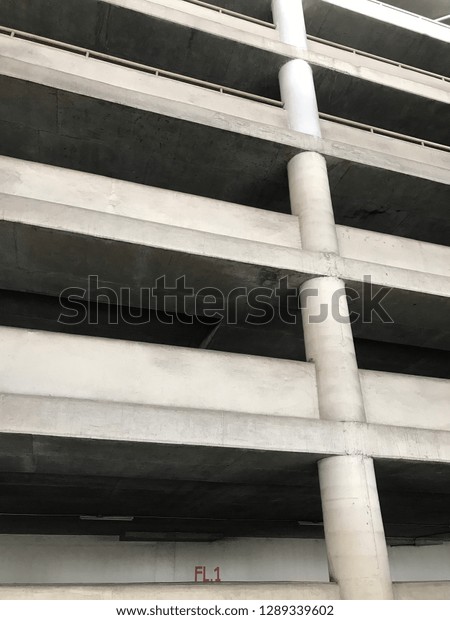 cement road in car park\
building 
