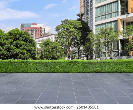 Cement yard, large multi-purpose yard, activity yard