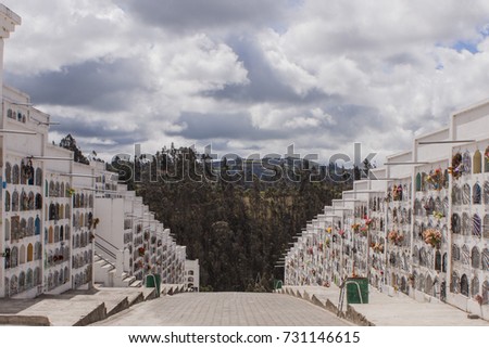 Cementery in Tulcan, Ecuador.