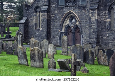 Cemetery In Front Of Cathedral Church Of St Canices In Kilkenny, Ireland