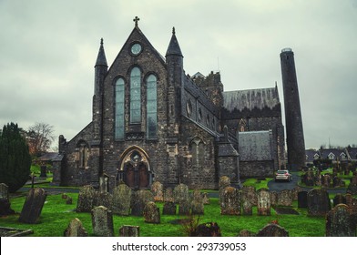 Cemetery In Front Of Cathedral Church Of St Canices In Kilkenny, Ireland