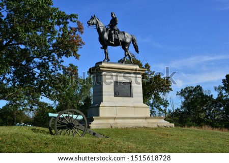 Cemetery hill at Gettsyburg the sight of the battle that took place from July 1-3 1863.