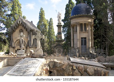 Montjuïc Cemetery, Known In Catalan As Cementiri Del Sud-oest Or Cementiri De Montjuïc, Is Located On One Of The Rocky Slopes Of Montjuïc Hill In Barcelona