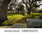 The cemetery located at the Lyndon B. Johnson Ranch in Johnson City, Texas.