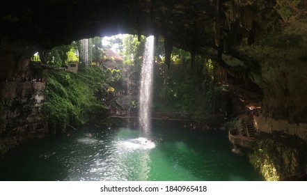 Cenote In Valladolid - Mexico